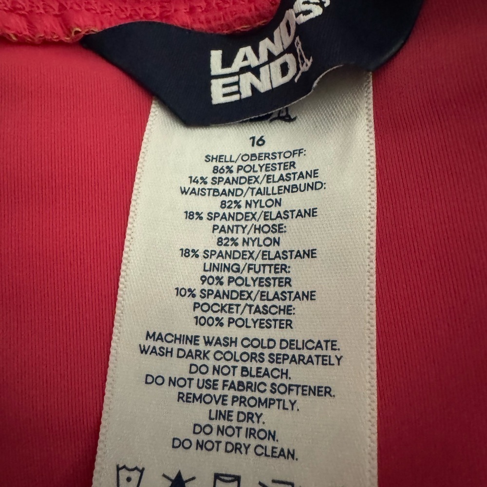 Lands End Size 16 Swim Shorts Swimwear  Lime Green - Picture 3 of 8